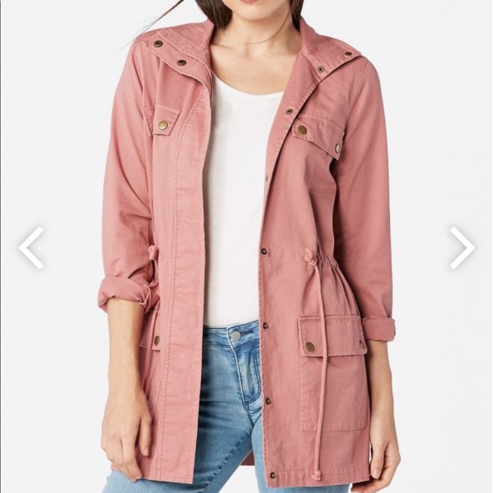 Just Fab Utility Jacket in Blush 🌷SOLD OUT ONLINE